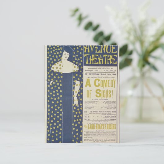 Plakatwerbung Eine Komödie der Lichter Postkarte (Stehend Vorderseite)