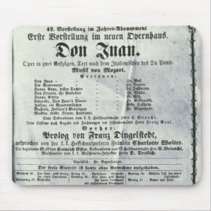 Plakatwerbung eine Leistung von 'Don Juan Mousepad