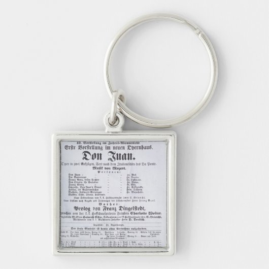 Plakatwerbung eine Leistung von 'Don Juan Schlüsselanhänger (Vorne)