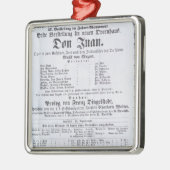 Plakatwerbung eine Leistung von 'Don Juan Silbernes Ornament (Links)