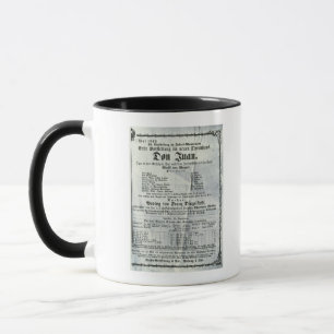 Plakatwerbung eine Leistung von 'Don Juan Tasse