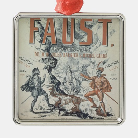 Plakatwerbung 'Faust Ornament Aus Metall (Vorne)