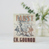 Plakatwerbung "Faust" Postkarte (Stehend Vorderseite)