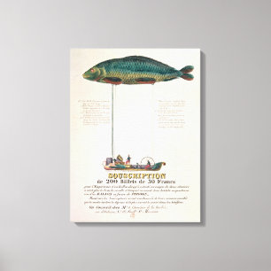 Plakatwerbung für das Abonnement Leinwanddruck