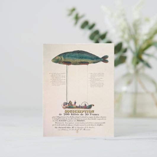 Plakatwerbung für das Abonnement Postkarte (Stehend Vorderseite)