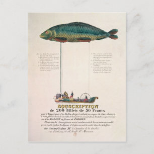 Plakatwerbung für das Abonnement Postkarte