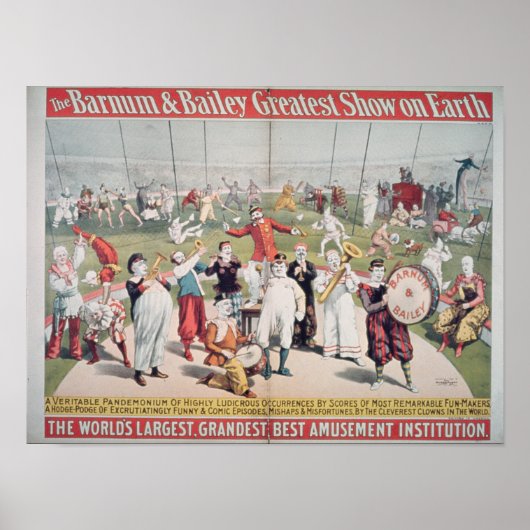 Plakatwerbung für den Barnum Poster (Vorne)