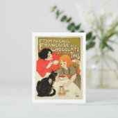 Plakatwerbung für die französische Chocolatfirma Postkarte (Stehend Vorderseite)