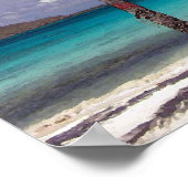 Plakatwerbung für die Karibikküste Poster (Ecke)