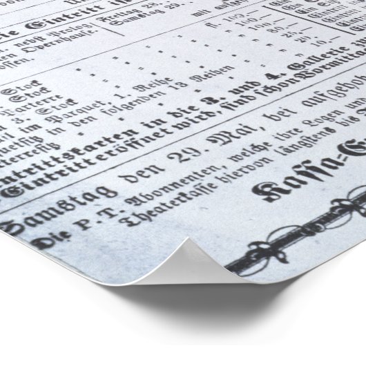 Plakatwerbung für "Don Juan" Poster (Ecke)