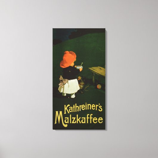 Plakatwerbung für "Kathreiner's Malt Coffee" Leinwanddruck (Vorderseite)