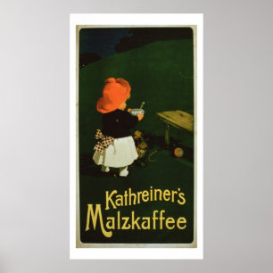 Plakatwerbung für "Kathreiner's Malt Coffee" Poster