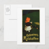Plakatwerbung für "Kathreiner's Malt Coffee" Postkarte (Vorne/Hinten)