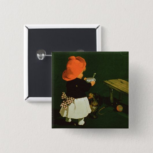 Plakatwerbung für 'Kathreiners Malz Coffee Button (Vorne & Hinten)