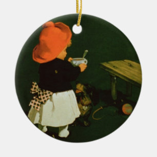 Plakatwerbung für 'Kathreiners Malz Coffee Keramikornament