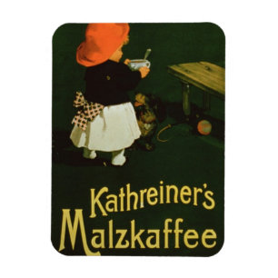 Plakatwerbung für 'Kathreiners Malz Coffee Magnet