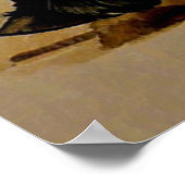 Plakatwerbung für Pferde und Bulldoggen Poster (Ecke)