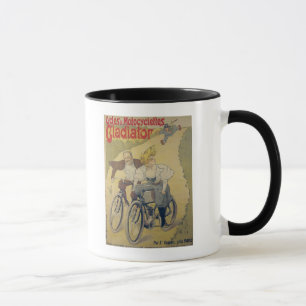 Plakatwerbung Gladiatorfahrräder Tasse