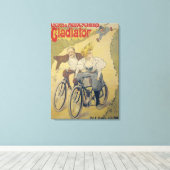 Plakatwerbung Gladiatorräder Leinwanddruck (Insitu (Holzboden))