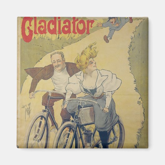 Plakatwerbung Gladiatorräder Magnet (Vorne)