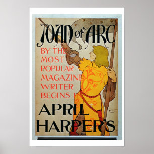 Plakatwerbung "Joan of Arc" im April von Harper Poster
