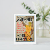 Plakatwerbung "Joan of Arc" im April von Harper Postkarte (Stehend Vorderseite)
