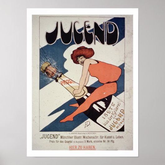 Plakatwerbung "Jugend, illustrierte Woche Mag Poster (Vorne)