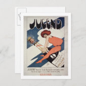 Plakatwerbung "Jugend, illustrierte Woche Mag Postkarte (Vorne/Hinten)