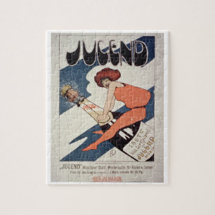 Plakatwerbung 'Jugend, illustriertes wöchentliches Puzzle