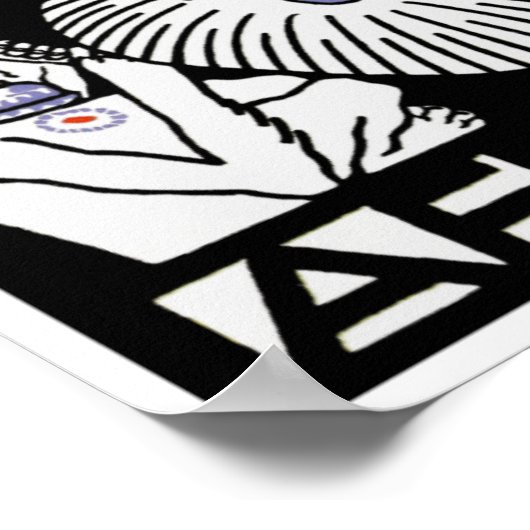 Plakatwerbung: Jugendstil Plakat Affentheater (Ecke)