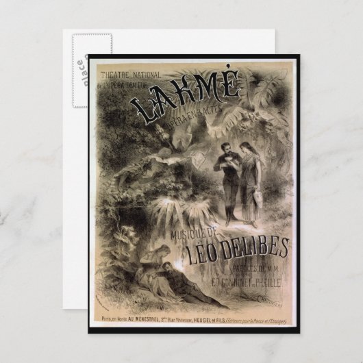 Plakatwerbung "Lakme" Postkarte (Vorne/Hinten)