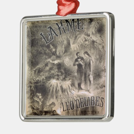 Plakatwerbung 'Lakme Silbernes Ornament (Links)