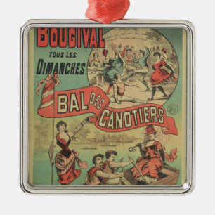 Plakatwerbung 'Le Bal des Canotiers Silbernes Ornament