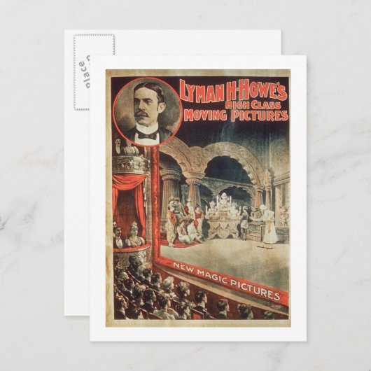 Plakatwerbung Lyman H. Howe's 'High Class Mov Postkarte (Vorne/Hinten)