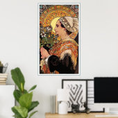 Plakatwerbung: Mucha - Siegel aus dem Sand Poster (Heimbüro)