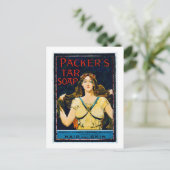 Plakatwerbung "Packer's Tar Soap" (farbig beleucht Postkarte (Stehend Vorderseite)