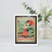 Plakatwerbung "Pur Champagne" von Damery, E Postkarte (Stehend Vorderseite)