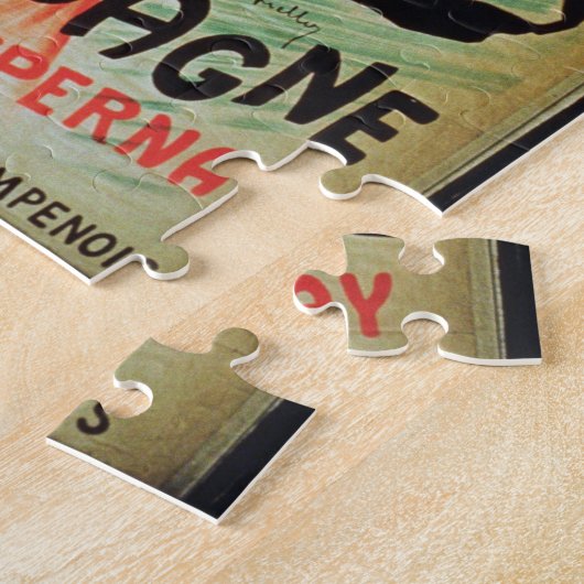 Plakatwerbung "Pur Champagne", von Damery, E Puzzle (Seite)
