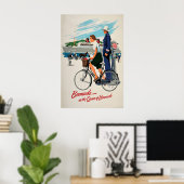 Plakatwerbung Queen Bermuda Dampfschiff Poster (Heimbüro)