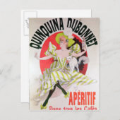 Plakatwerbung Quinquina Dubonnet' Postkarte (Vorne/Hinten)