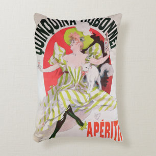 Plakatwerbung Quinquina Dubonnet Zierkissen