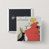 Plakatwerbung reine entkeimte Milch Button (Vorne & Hinten)