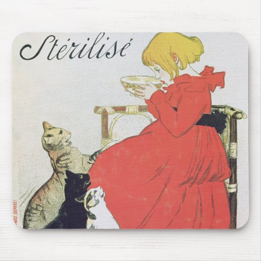 Plakatwerbung reine entkeimte Milch Mousepad (Vorne)