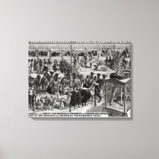 Plakatwerbung: 'The Barnum and Bailey Leinwanddruck (Vorderseite)