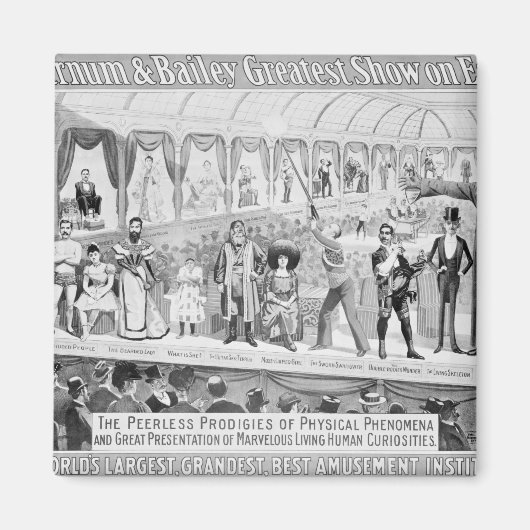 Plakatwerbung: 'The Barnum and Bailey Magnet (Vorne)