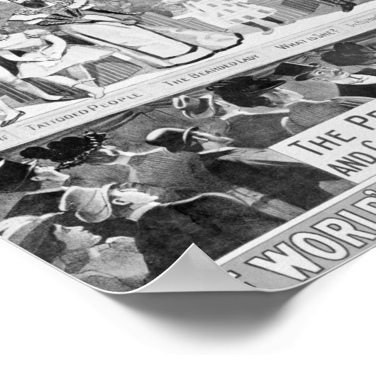 Plakatwerbung: 'The Barnum and Bailey Poster (Ecke)