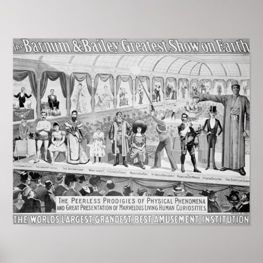 Plakatwerbung: 'The Barnum and Bailey Poster (Vorne)