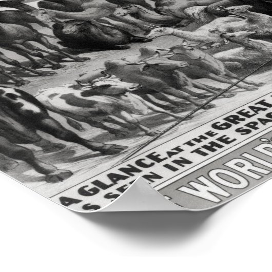 Plakatwerbung: 'The Barnum and Bailey Poster (Ecke)