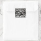 Plakatwerbung: 'The Barnum and Bailey Quadratischer Aufkleber (Tasche)