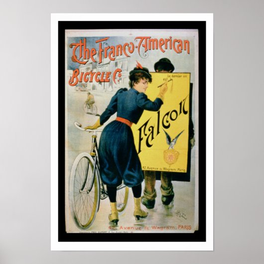 Plakatwerbung "The Franco-American Bicycle Co. Poster (Vorne)